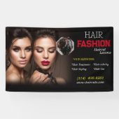 schoonheidssalon kapsel schaar kapper modern spandoek (Horizontaal)