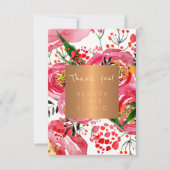 Schoonheidssalon koper metallic pioenen bedankt (Voorkant)