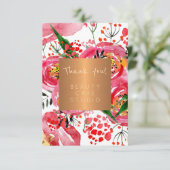 Schoonheidssalon koper metallic pioenen bedankt (Staand voorkant)