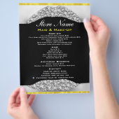 Schoonheidssalon Lijst van diensten Flyer Diamante (Hand)