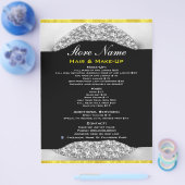 Schoonheidssalon Lijst van diensten Flyer Diamante (Enkel)