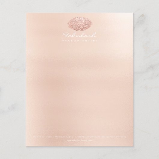 Schoonheidssalon Lippen Kus Make-up Stylist Arties Flyer (Voorkant)