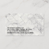 Schoonheidssalon Logo | Marmeren Tegels Visitekaartje (Achterkant)