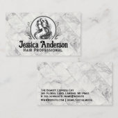 Schoonheidssalon Logo | Marmeren Tegels Visitekaartje (Voorkant / Achterkant)