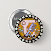 Schoonheidssalon Magie knop Ronde Button 5,7 Cm (Voorkant /achterkant)