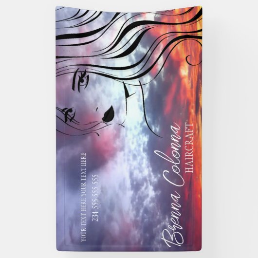 Schoonheidssalon make-up artiest haarstylist esthe spandoek (Verticaal)