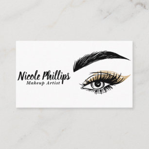 Schoonheidssalon Make-up Oogwimpers Wimpers Visitekaartje