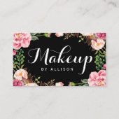 Schoonheidssalon Make-up Script Bloemige Afspraakk Afsprakenkaartje (Voorkant)