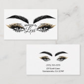 Schoonheidssalon Make-up Wimpers Ogen Visitekaartje (Voorkant / Achterkant)