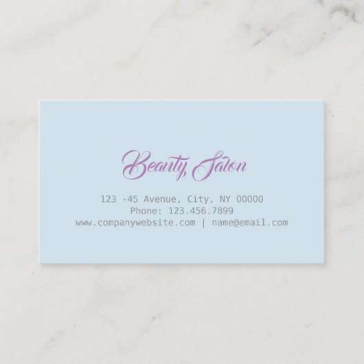 Schoonheidssalon Manicure Nagelkunstenaar Visitekaartje (Achterkant)