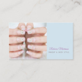 Schoonheidssalon Manicure Nagelkunstenaar Visitekaartje