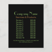 schoonheidssalon massage zen bamboo SPA Flyer (Achterkant)