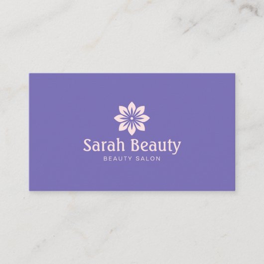 Schoonheidssalon Minimalistische scanbare QR-code Visitekaartje (Voorkant)