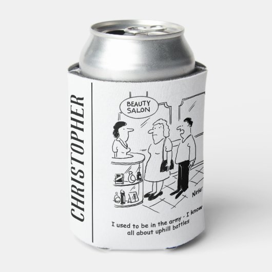 Schoonheidssalon & Moeizame Strijd Blikjeskoeler (Blikje Voorkant)
