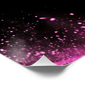 Schoonheidssalon MUA Haar Zwart Neon Roze prijslij Perfect Poster (Hoek)