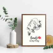 Schoonheidssalon muurkunst, make-up artist perfect poster