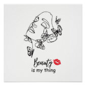 Schoonheidssalon muurkunst, make-up artist perfect poster (Voorkant)