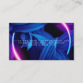 Schoonheidssalon Neon Abstract Vrouw Modern Visitekaartje (Achterkant)
