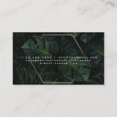 Schoonheidssalon Neon Abstract Vrouw Modern Visitekaartje (Achterkant)