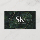 Schoonheidssalon Neon Abstract Vrouw Modern Visitekaartje (Voorkant)