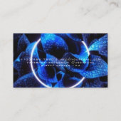 Schoonheidssalon Neon Abstract Vrouw Modern Visitekaartje (Achterkant)