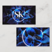 Schoonheidssalon Neon Abstract Vrouw Modern Visitekaartje (Voorkant / Achterkant)