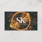 Schoonheidssalon Neon Abstract Vrouw Modern Visitekaartje (Voorkant)