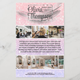 Schoonheidssalon Parel Zilveren Kalender Flyer