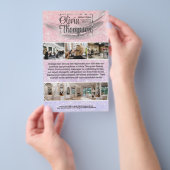 Schoonheidssalon Parel Zilveren Kalender Flyer (Hand)