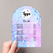 schoonheidssalon prijslijst Acryl Uitnodiging (Insitu (Draagbaar))