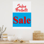 Schoonheidssalon Producten Verkoop Kapperposters  Poster (Keuken)