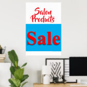 Schoonheidssalon Producten Verkoop Kapperposters  Poster (Thuiskantoor)