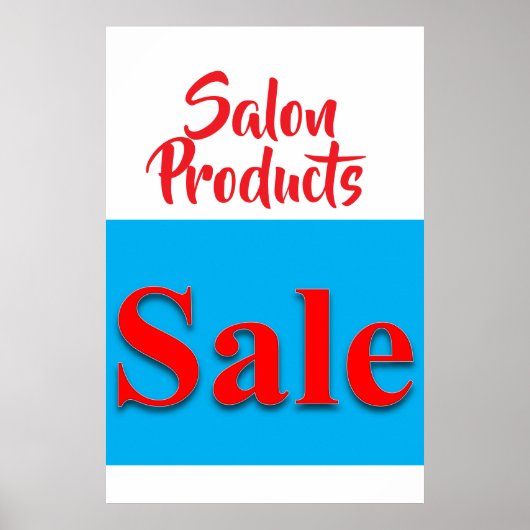 Schoonheidssalon Producten Verkoop Kapperposters  Poster (Voorkant)