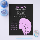 Schoonheidssalon (Pruim) Flyer (Enkel)