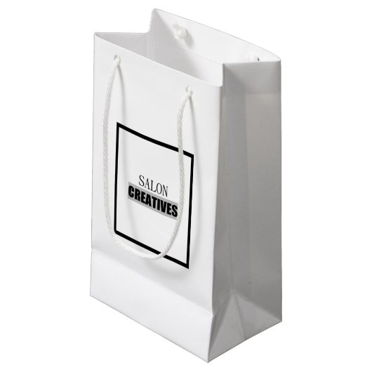 Schoonheidssalon Retail/Gift Bag Klein Cadeauzakje (Voorkant Gekanteld)