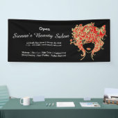 Schoonheidssalon (rood goud) * kies achtergrondkle spandoek (Beurs)