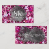 Schoonheidssalon Roze Diamanten Visitekaartje (Voorkant / Achterkant)