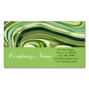 schoonheidssalon SPA abstracte lime groene waterve Magnetisch Visitekaartje