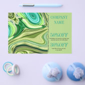 schoonheidssalon SPA abstracte limoengroene aquare Flyer (Enkel)