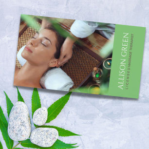 Schoonheidssalon SPA Acupressure Massage Salon Visitekaartje