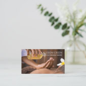 Schoonheidssalon SPA Aromatherapie Massage Salon Visitekaartje (Staand voorkant)