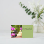 Schoonheidssalon SPA Aromatherapie Massage Salon Visitekaartje (Staand voorkant)