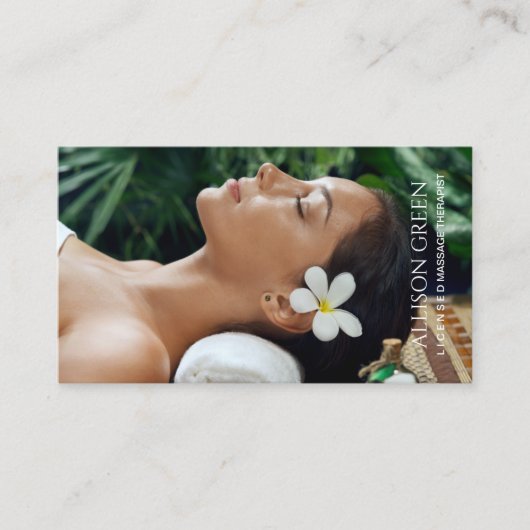 Schoonheidssalon SPA Aromatherapie Massage Salon Visitekaartje (Voorkant)