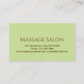 Schoonheidssalon SPA Aromatherapie Massage Salon Visitekaartje (Achterkant)