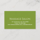 Schoonheidssalon SPA Aromatherapie Massage Salon Visitekaartje (Achterkant)