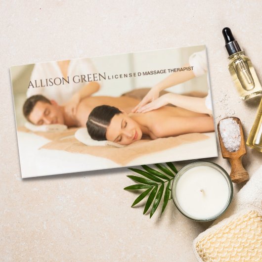 Schoonheidssalon SPA Aromatherapie Massage Salon Visitekaartje
