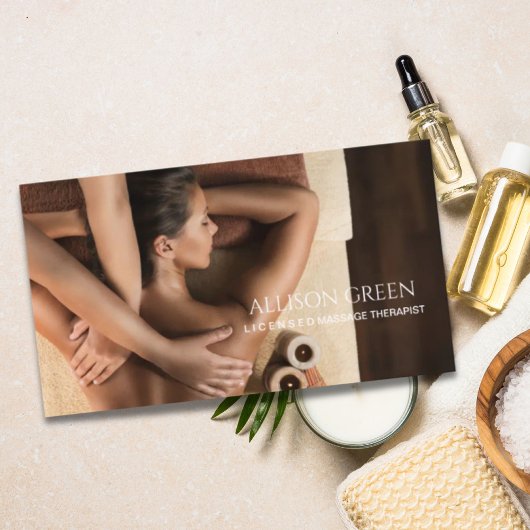 Schoonheidssalon SPA Aromatherapie Massage Salon Visitekaartje