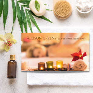 Schoonheidssalon SPA Aromatherapie Massage Salon Visitekaartje