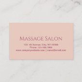 Schoonheidssalon SPA Aromatherapie Massage Salon Visitekaartje (Achterkant)