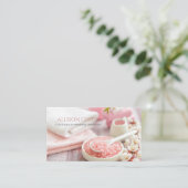Schoonheidssalon SPA Massage Salon Aromatherapie Visitekaartje (Staand voorkant)